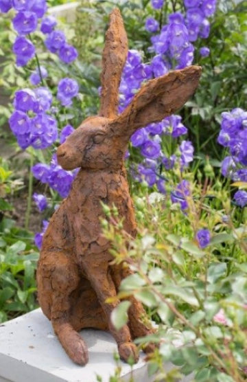 Listening Hare Sculpture by Christine Baxter