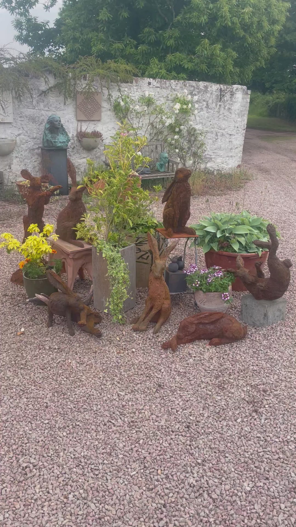 Listening Hare Sculpture by Christine Baxter